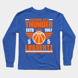 Oklahoma City Thunder Luguentz 5 Basketball Retro Long Sleeve T-Shirt